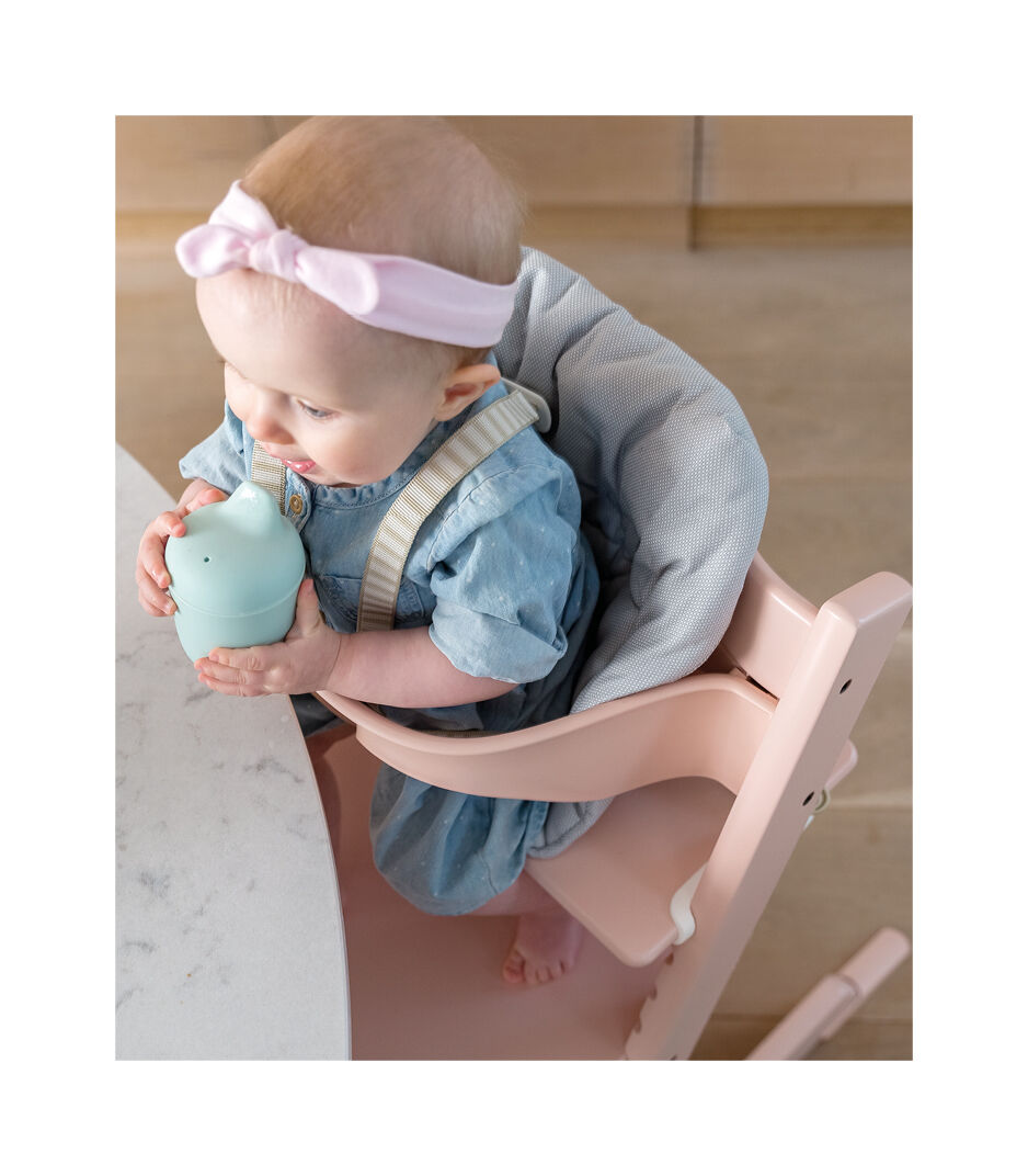 Tripp Trapp® Serene Pink, Beech wood. With Tripp Trapp® Baby Set.